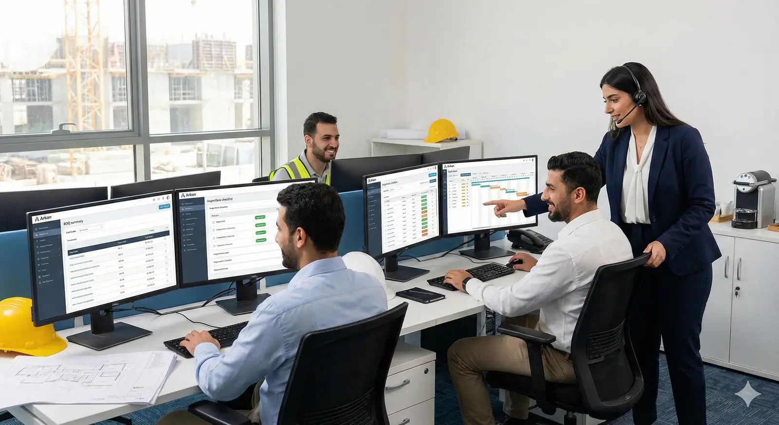 Team using Arkan platform with support specialist for optimization